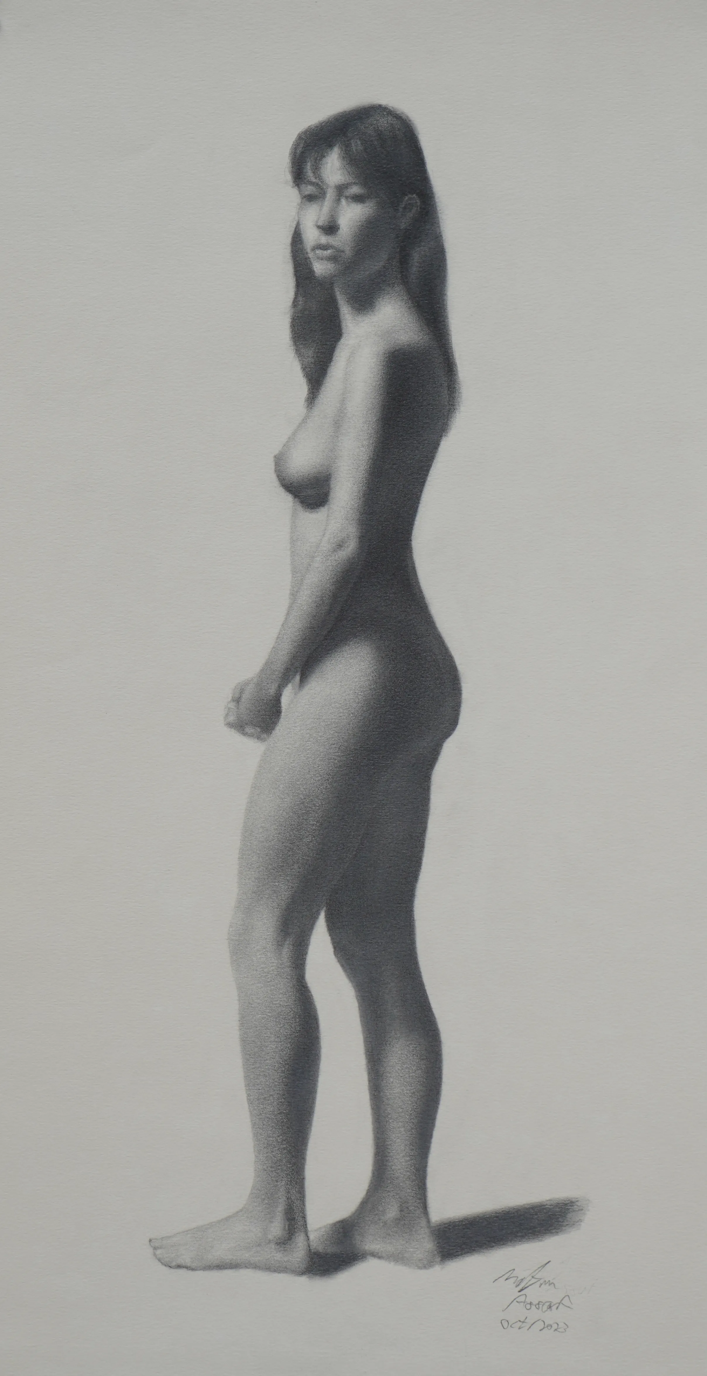 Angel Academy of Art Academic pencil drawing figure nude